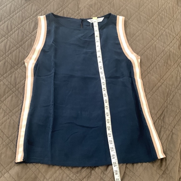 Zara NWT Basic Z1975 Denim Navy Tencel Top Size M - Picture 14 of 14